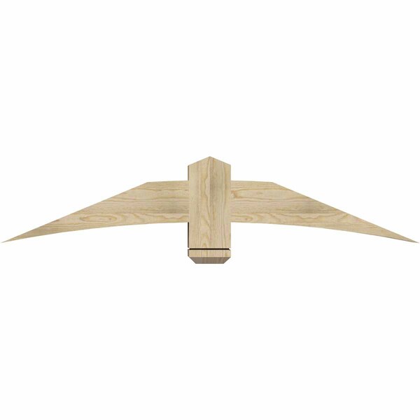 Ekena Millwork Bellingham Rough Sawn Timber Gable Bracket, Douglas Fir, 60"W x 12"H x 6"D x 6"F, 5/12 Pitch GBW060X12X0606BEL00RDF - main